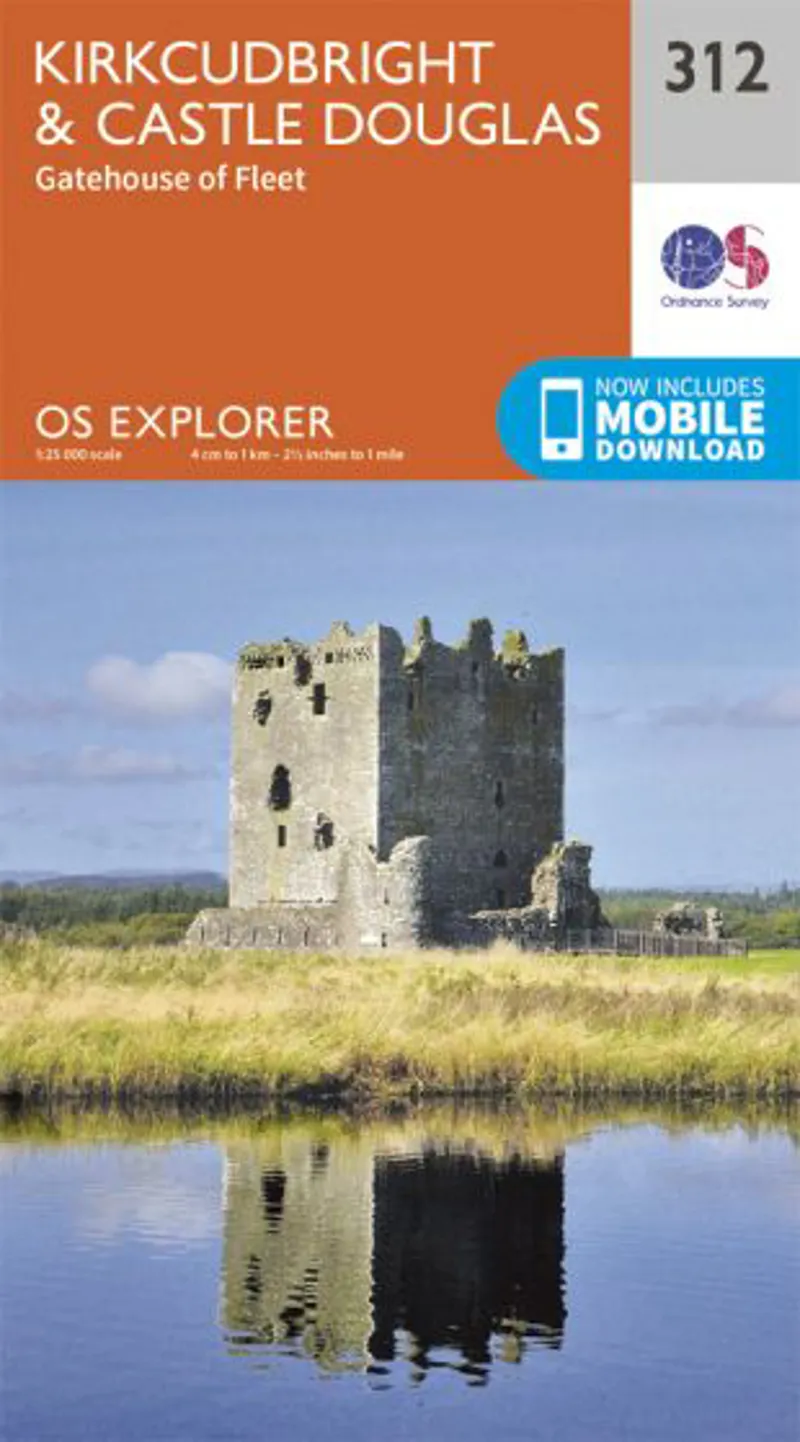 OS Explorer Map 312 - Kirkcudbright and Castle Douglas